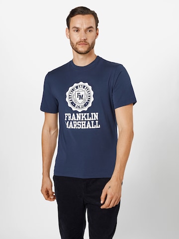 FRANKLIN & MARSHALL Regular fit Shirt in Blauw: voorkant