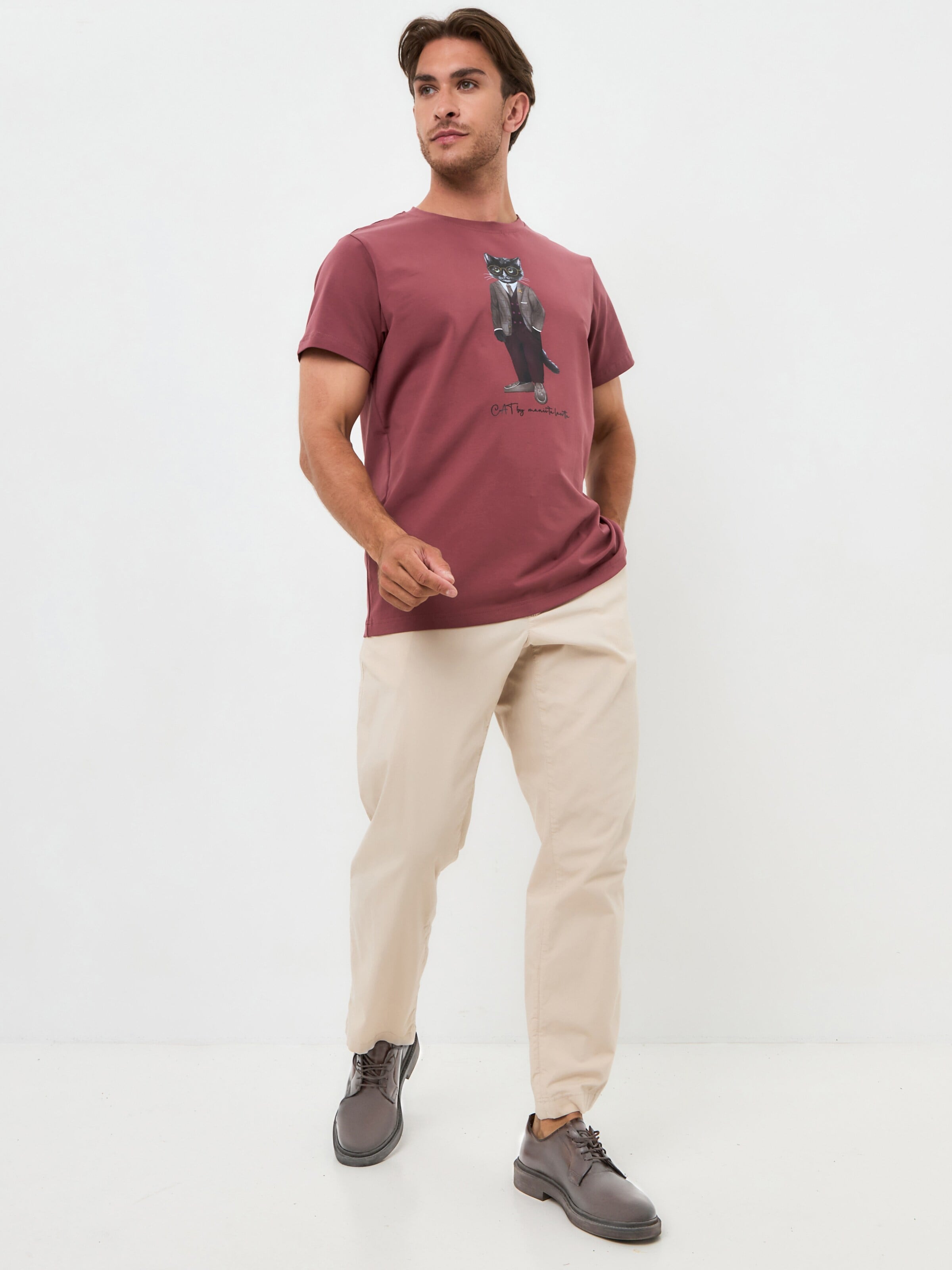 Cat e Lolette - Camiseta 'Professor Cat' en rojo