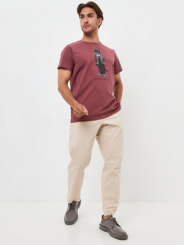 Cat e Lolette Shirt 'Professor Cat' in Red