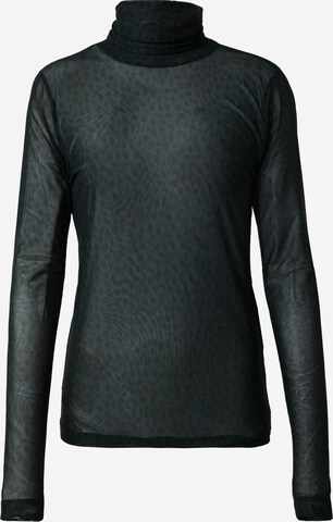 BRUUNS BAZAAR - Blusa 'Phlox Astri' em preto: frente