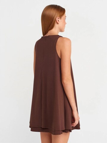 Dilvin Dress in Brown