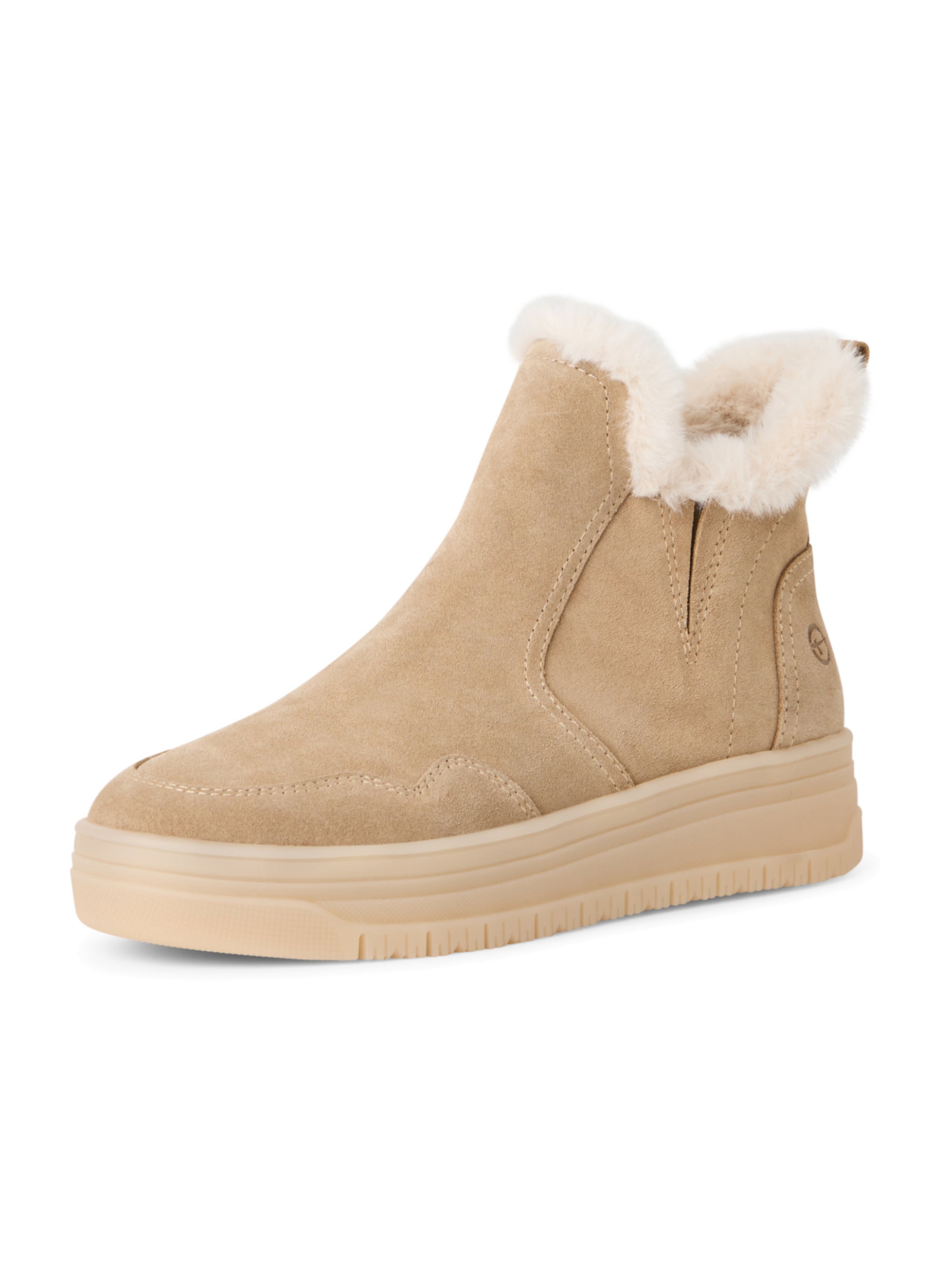 Tamaris Ankle Boots in Beige: front