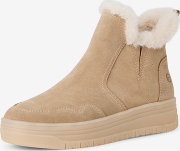 Boots da neve di Tamaris in beige: frontale