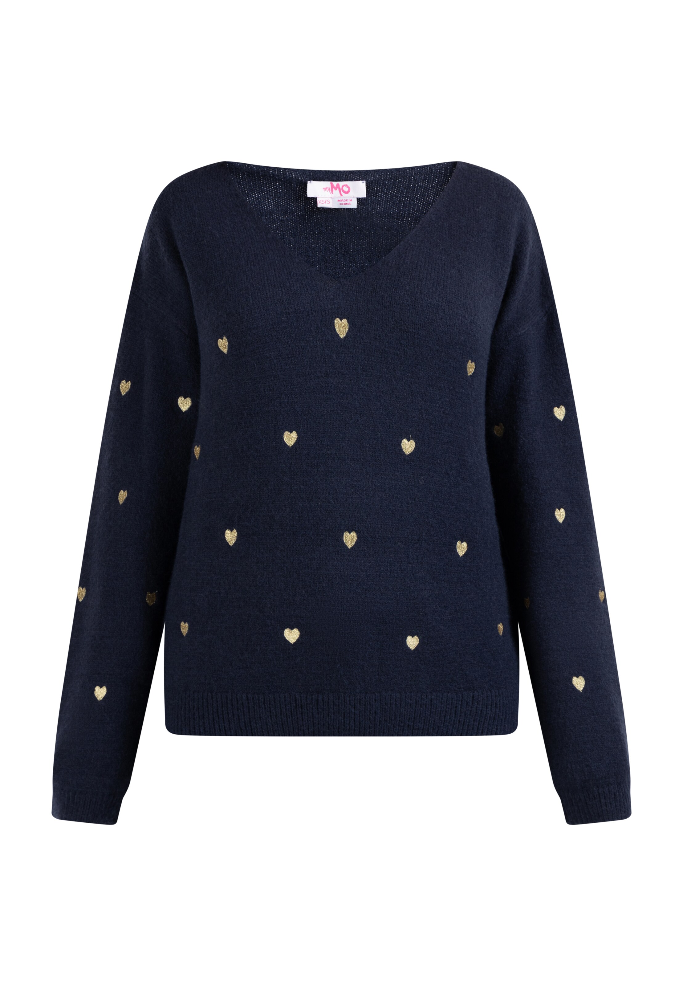 MYMO Pullover 'Nolie' in Blau: Vorderseite