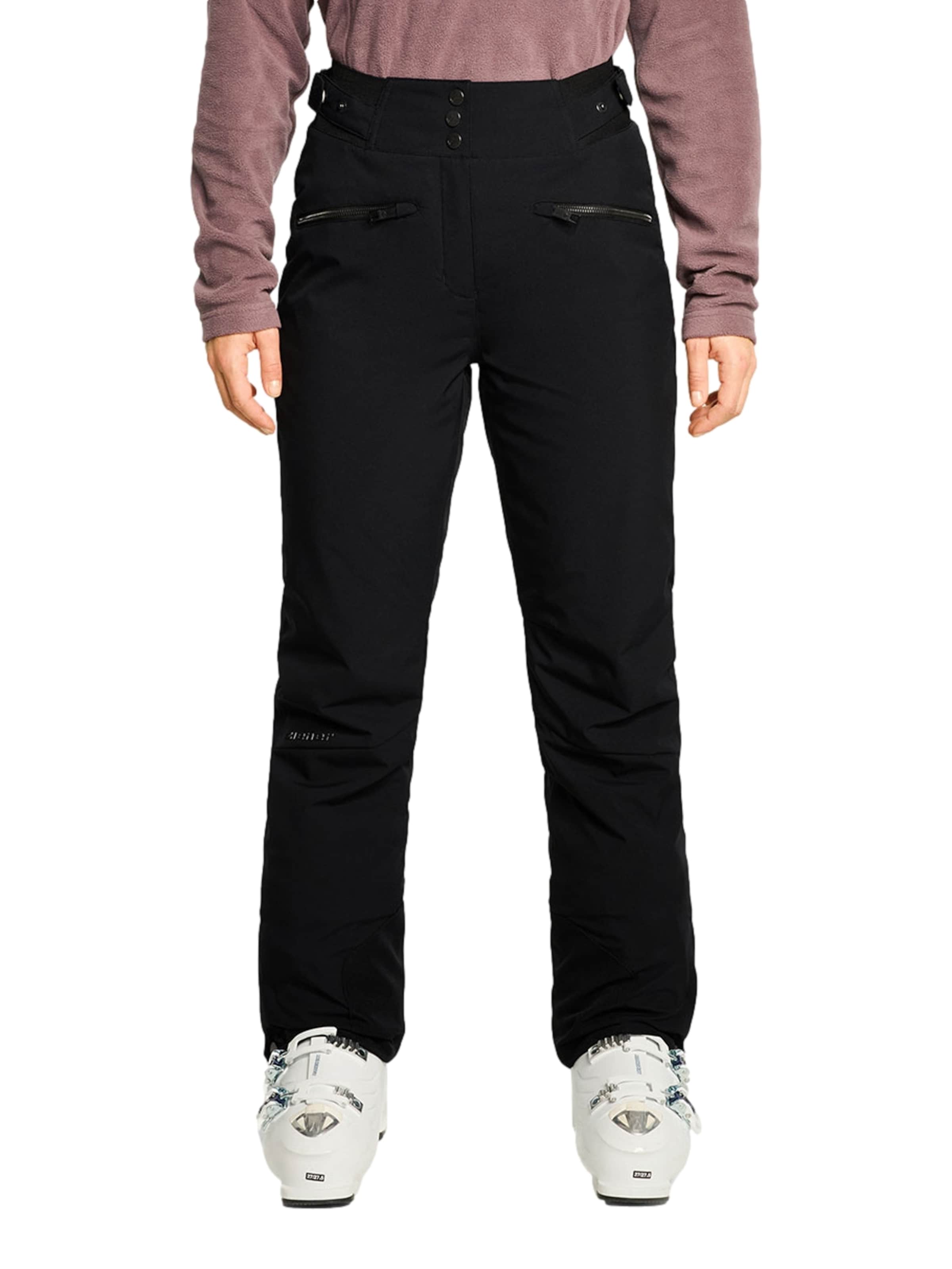 Regular Pantalon outdoor ZIENER en noir : devant