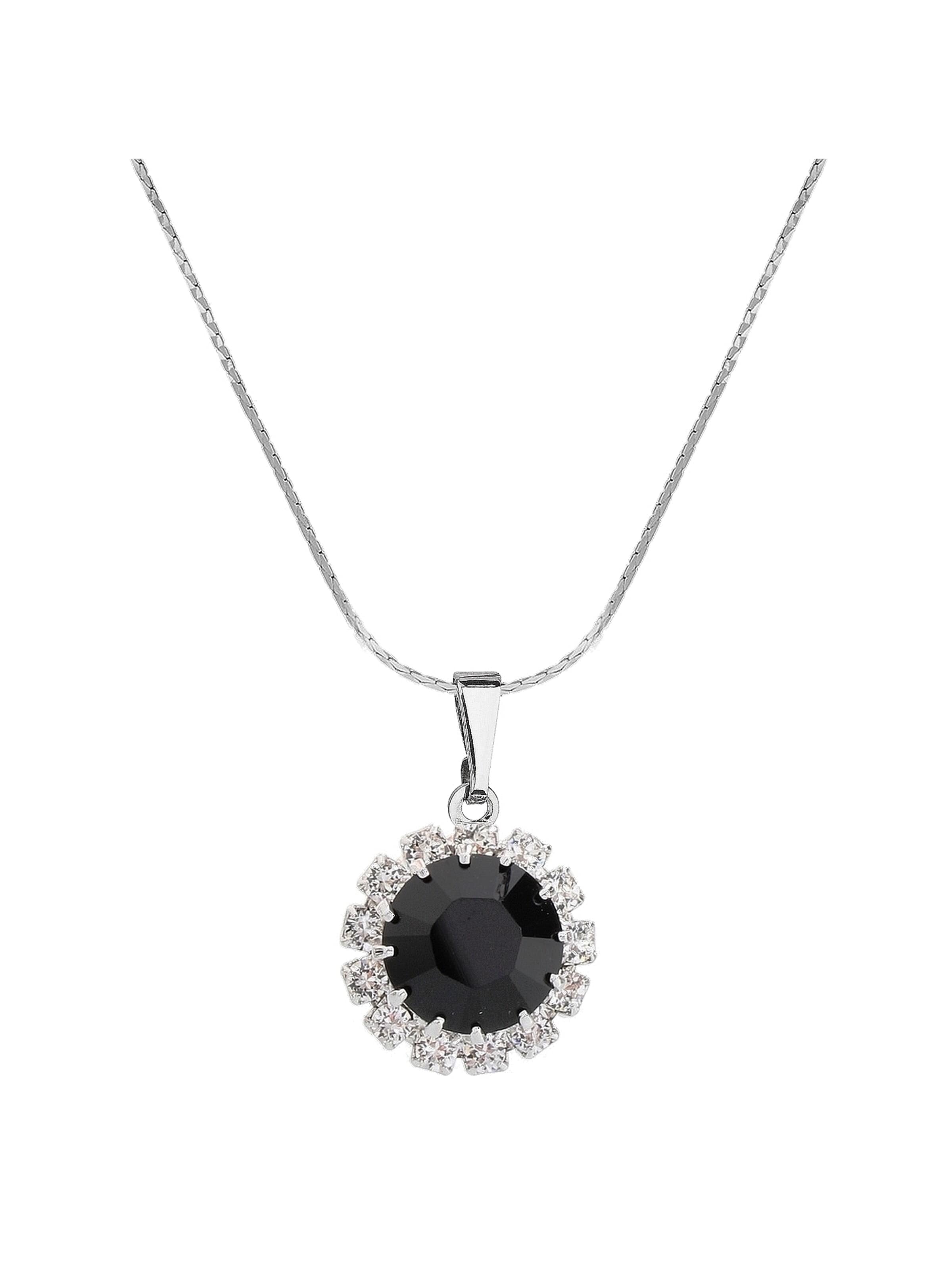 Chaîne 'Saton adorned with Swarovski crystals' EXCLUSIVE EDITION en noir