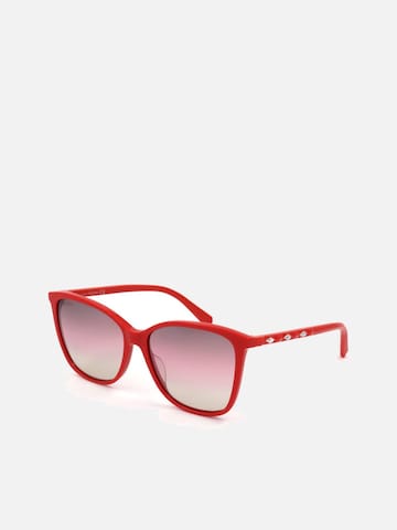 Swarovski - Gafas de sol en rojo: frente