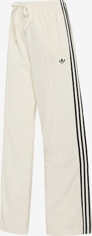 Loosefit Pantaloni 'Firebird' di ADIDAS ORIGINALS in bianco: frontale