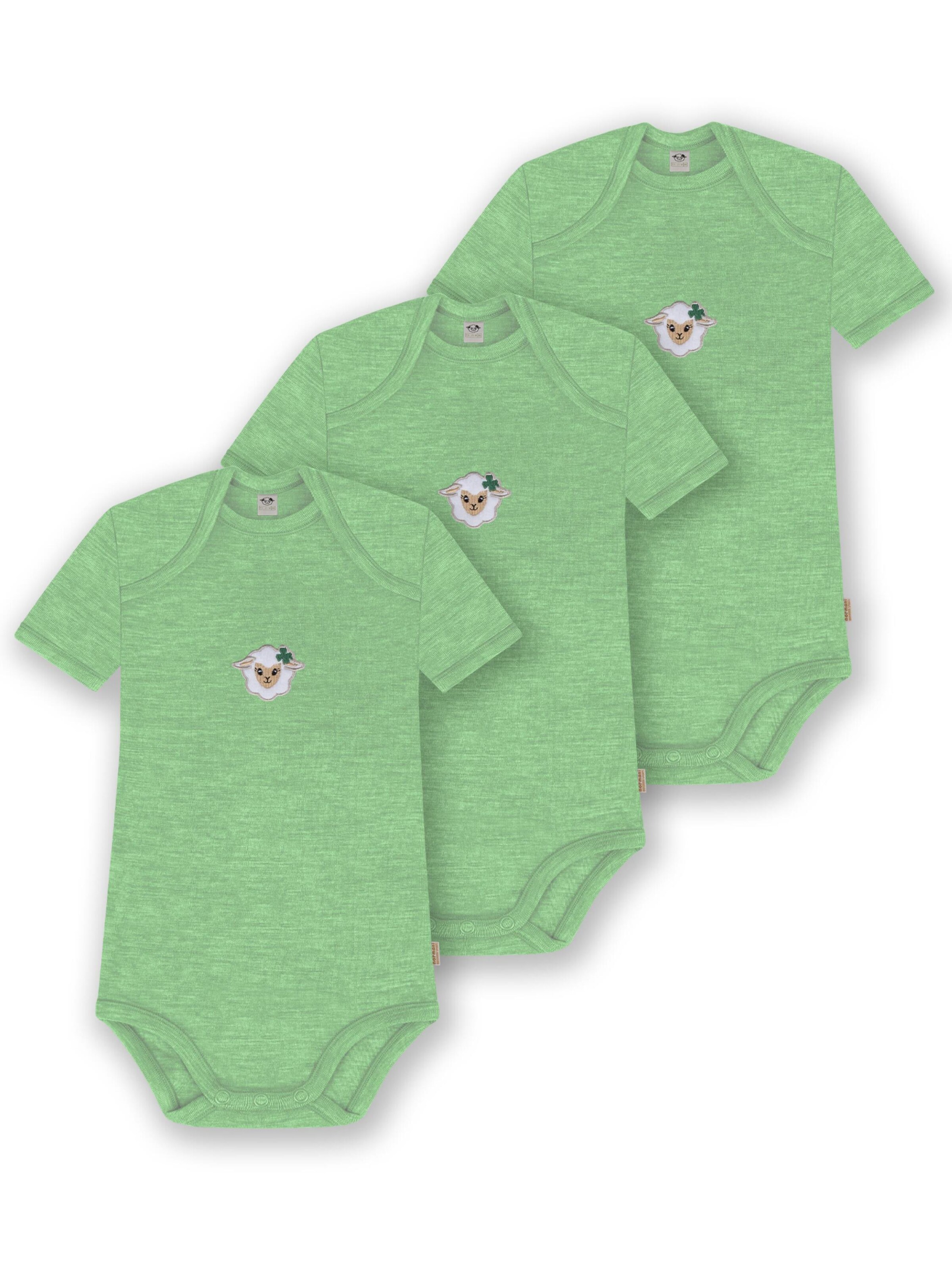 Barboteuse / body 'Tauranga' normani en vert : devant