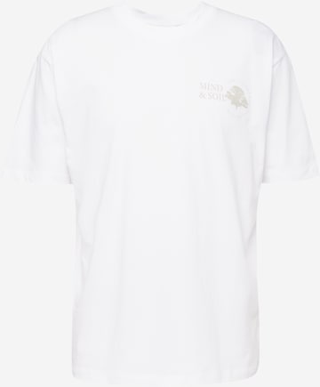 T-Shirt 'Mind and Soil' Lindbergh en blanc : devant