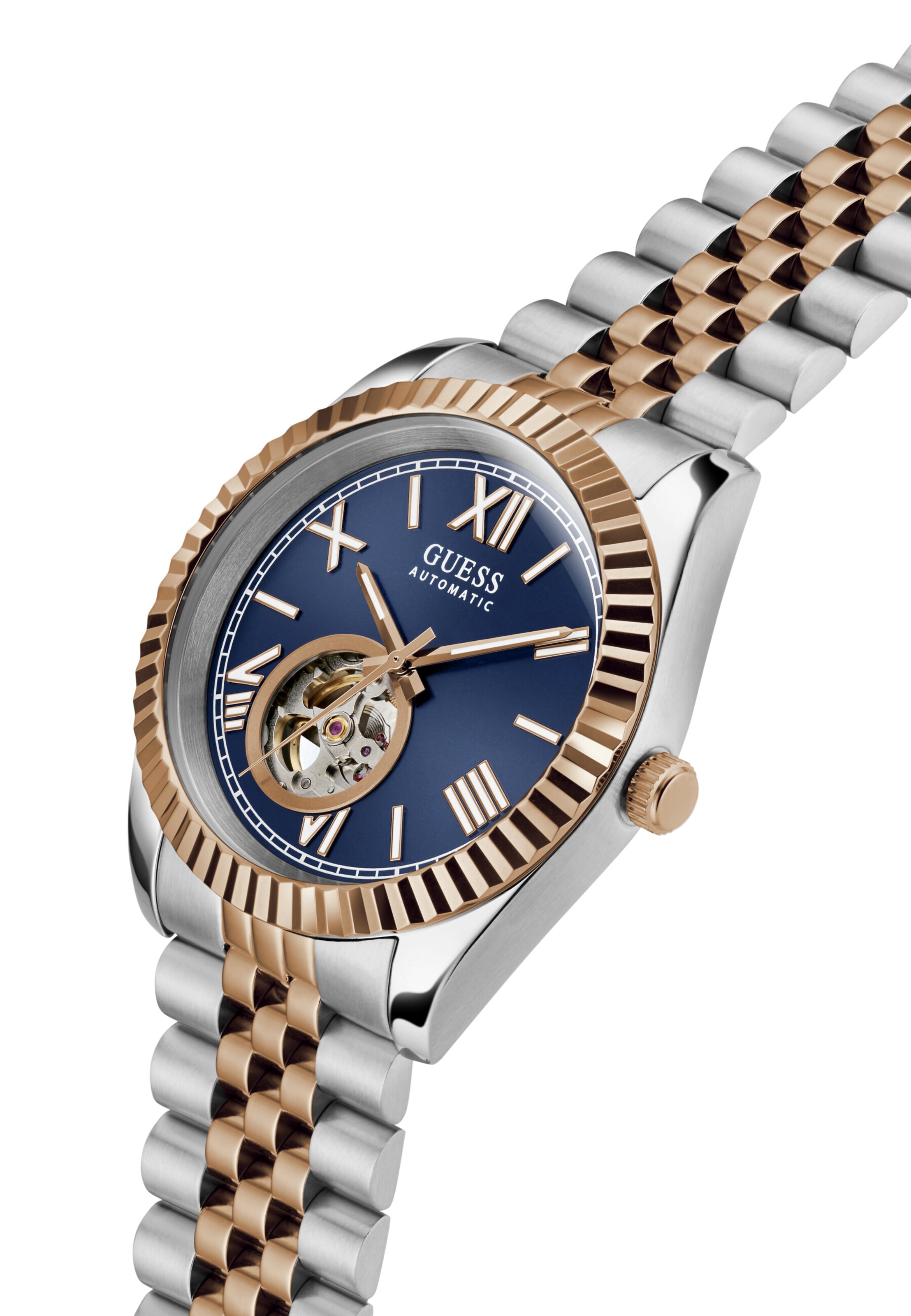 GUESS Analoog horloge 'CONNOISSEUR' in Gemengde kleuren