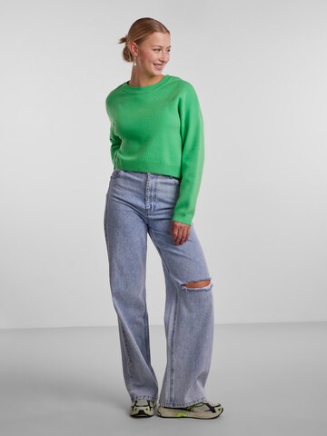 PIECES Sweter 'Hesa' w kolorze zielony