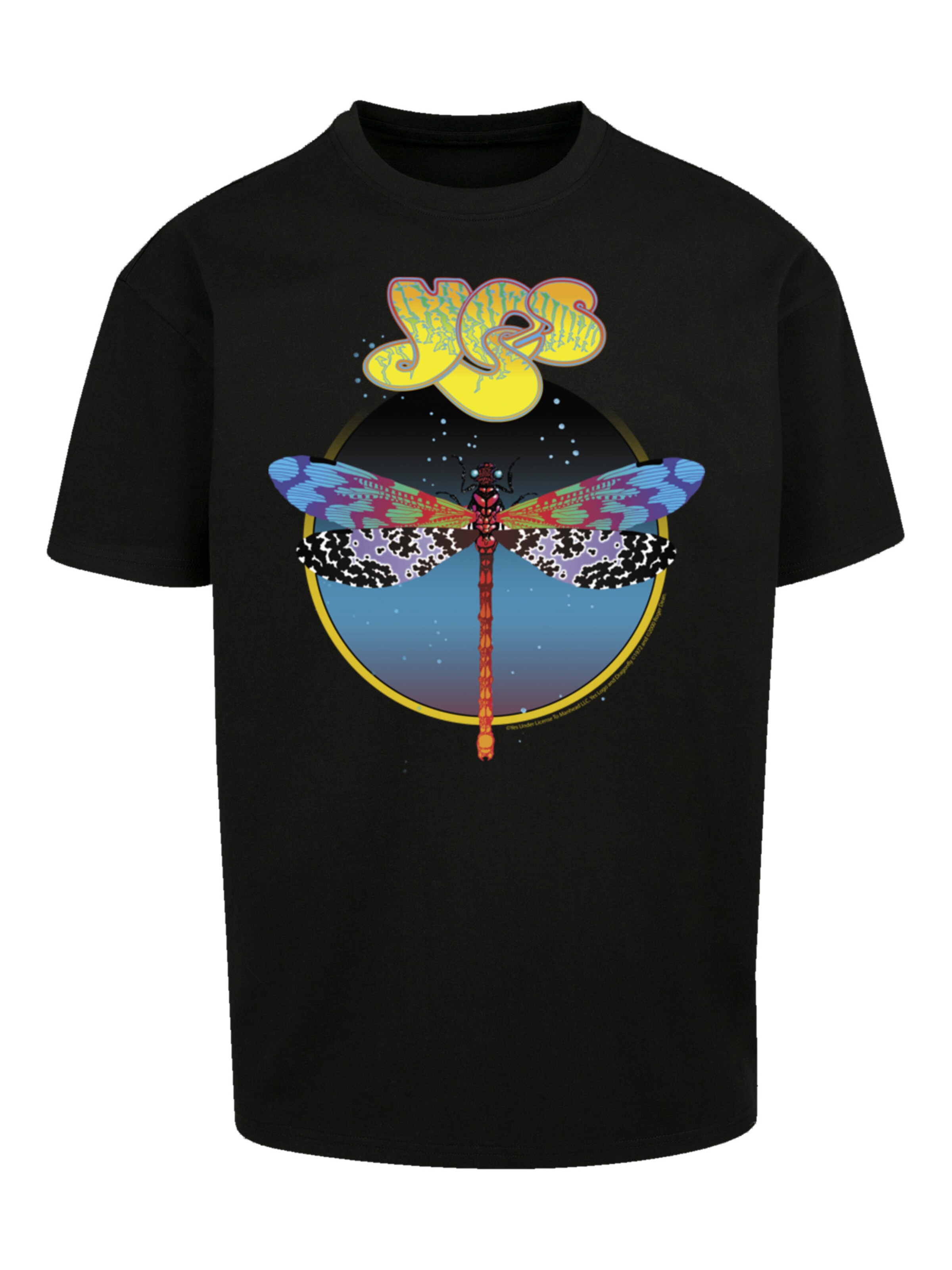 F4NT4STIC T-Shirt 'Yes Dragonfly Tour V1' in Schwarz: Vorderseite