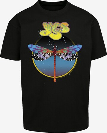 F4NT4STIC Shirt 'Yes Dragonfly Tour V1' in Zwart: voorkant