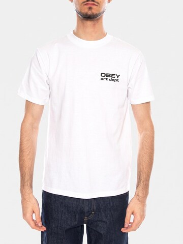 Obey Shirt 'Art Department Tee White' in Wit