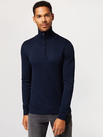 Petrol Industries Sweater in Blue: front