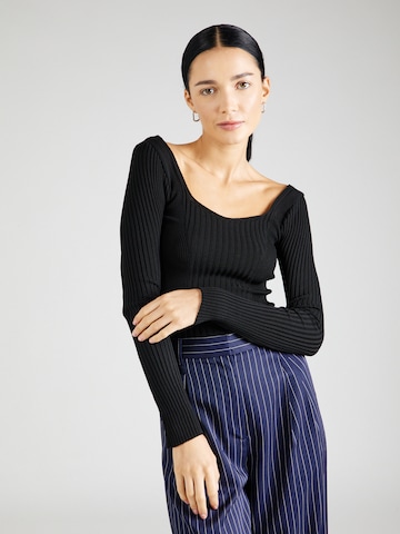 Pull-over Misspap en noir : devant