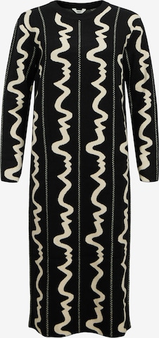 OBJECT Strikkjole 'OBJRay' i sort: forside