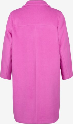 Zizzi Between-Seasons Coat 'MSASHA' in Pink