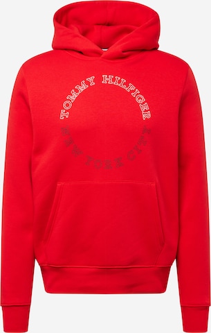 Sweat-shirt TOMMY HILFIGER en rouge : devant