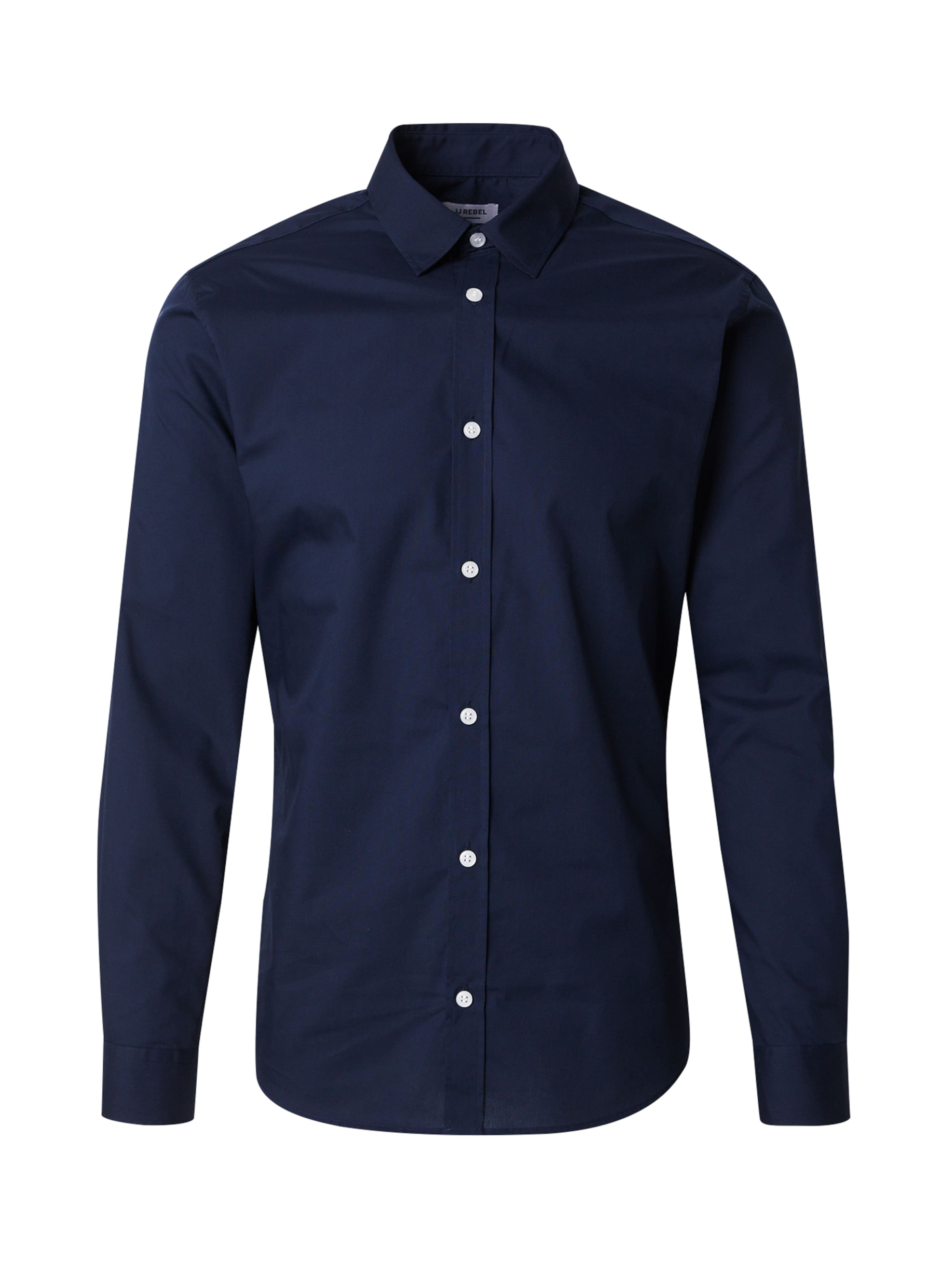 JJ Rebel Slim fit Button Up Shirt 'JREBGAVIN' in Blue: front