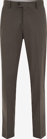 WE Fashionregular Hlače na crtu - siva boja: prednji dio