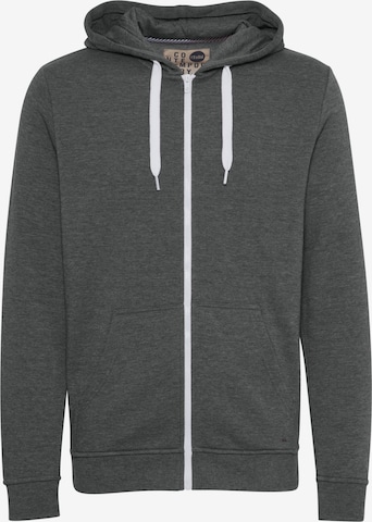 !Solid Zip-Up Hoodie 'Olli' in Grey: front