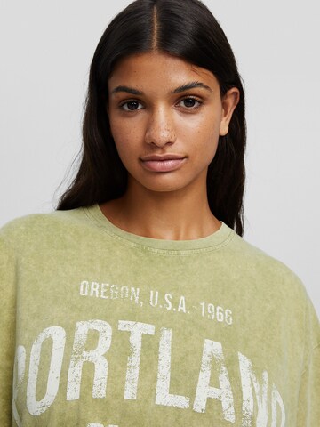 T-shirt Bershka en vert