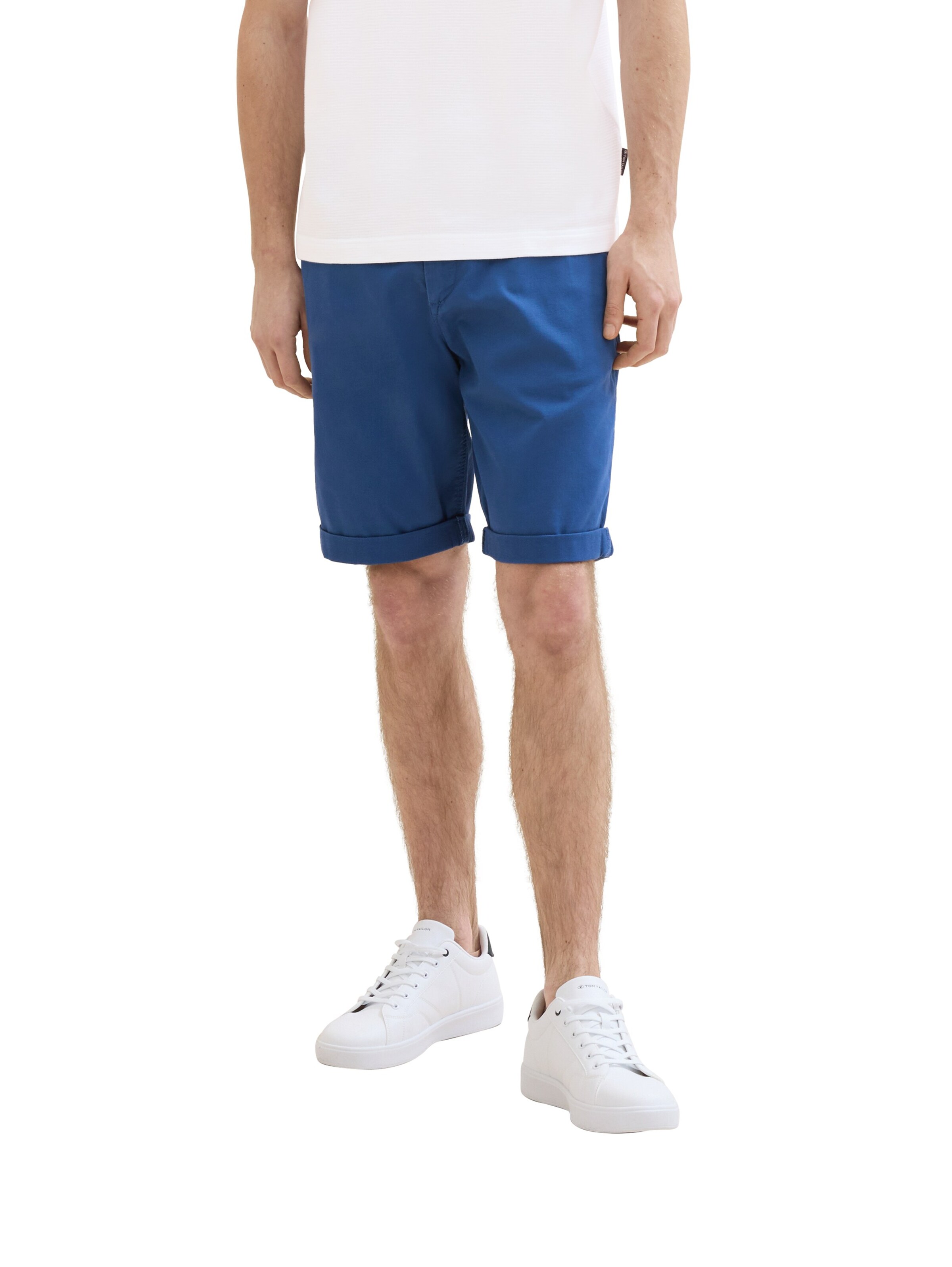 TOM TAILOR Slimfit Chinohose in Blau: Vorderseite