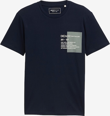 T-Shirt TOM TAILOR DENIM en bleu : devant