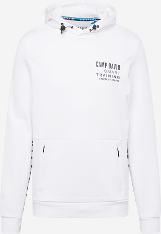 CAMP DAVID Sweatshirt in Weiß: predná strana