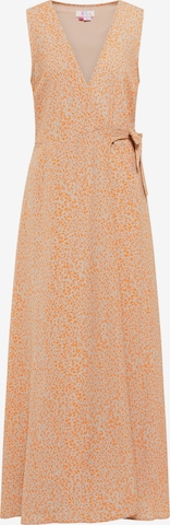 IZIA - Vestido de verano en naranja: frente