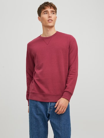 JACK & JONESSweater majica - crvena boja: prednji dio