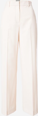 Weekend Max Mara Wide Leg Bukser med fals 'ANGOLA' i beige: forside