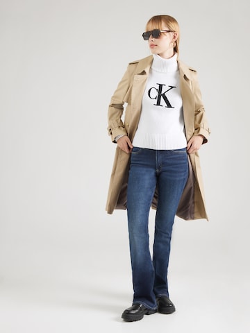 Calvin Klein Jeans Pullover 'Chenille' i hvid