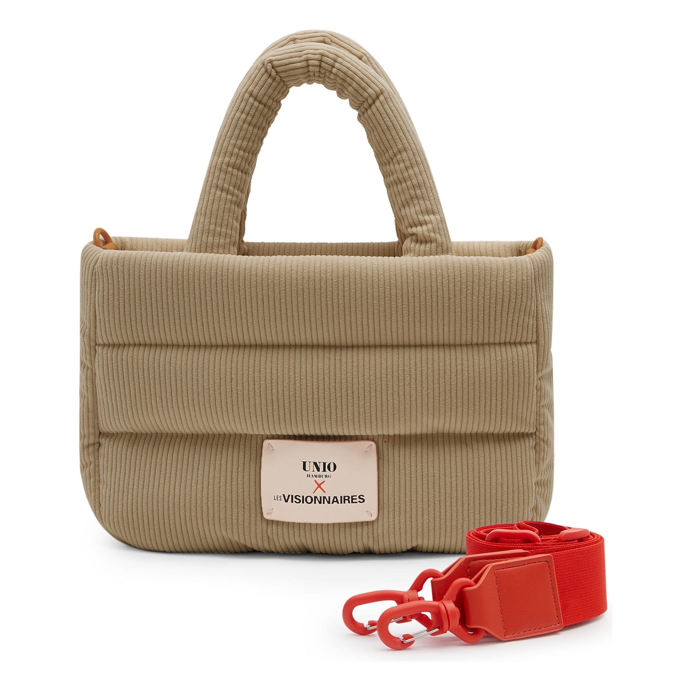 Les Visionnaires Handbag 'Unio Cortina' in Brown: front