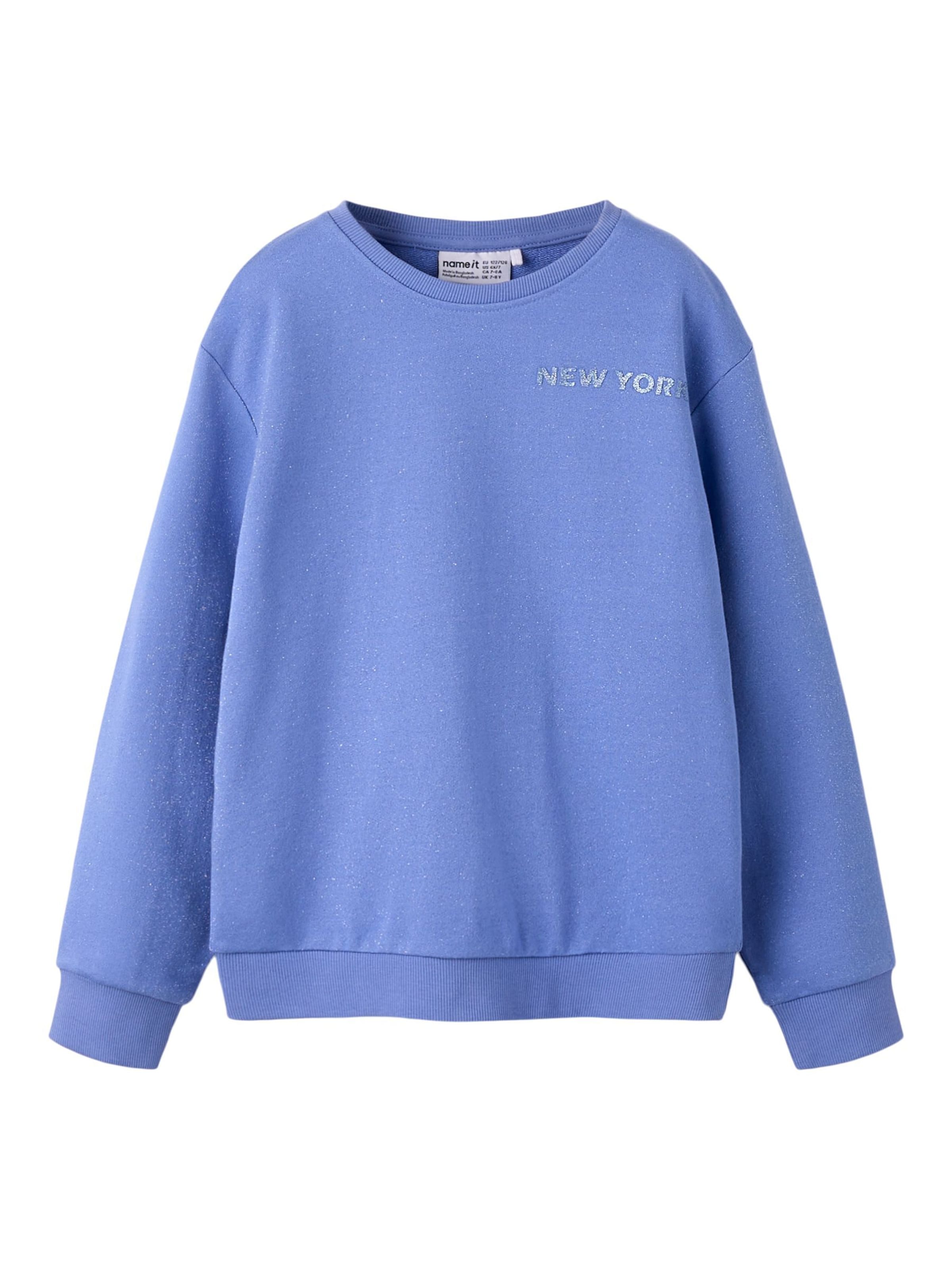 NAME IT Mikina 'NKFTilde' – modrá: přední strana