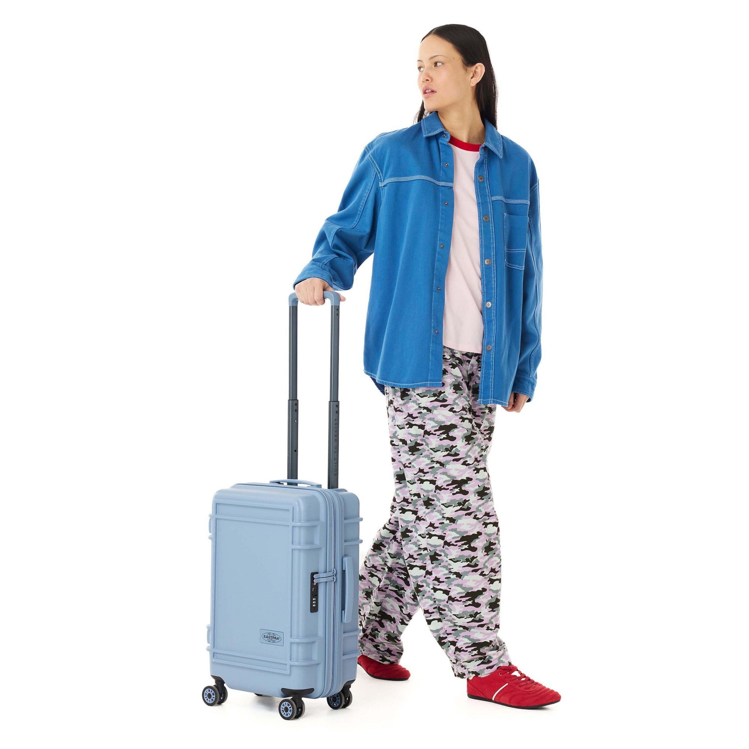 Trolley 'Resist'R' di EASTPAK in blu: frontale