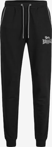 Effilé Pantalon 'Wansford' LONSDALE en noir : devant