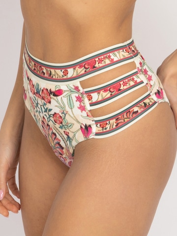 JIORO Bikini bottom 'PAISLEY RED' in Mixed colours