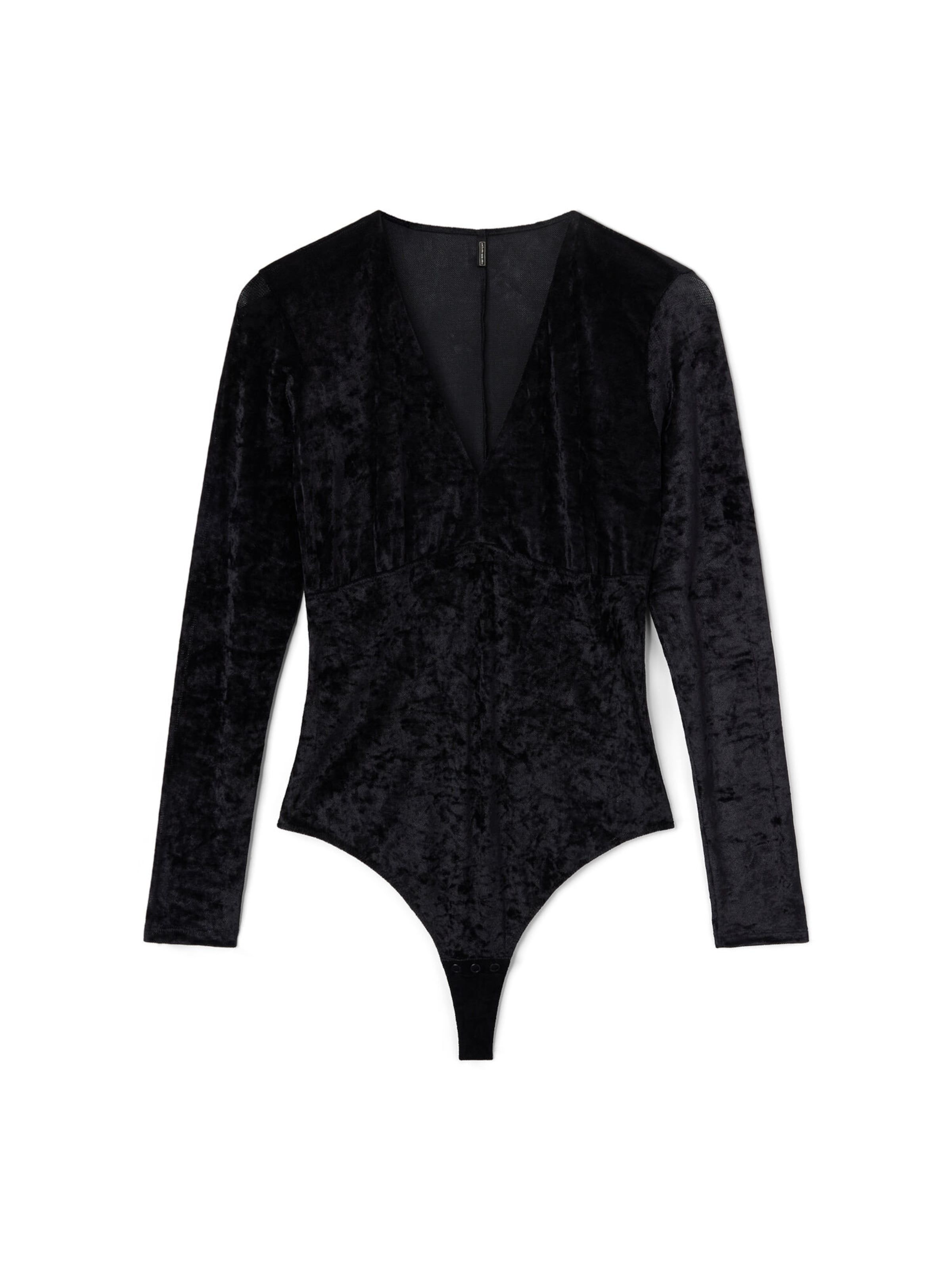 INTIMISSIMI Shirtbody 'Everyday Luxury' in Schwarz: Vorderseite