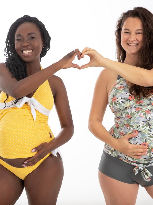 petit amour Regular Tankini in Grey