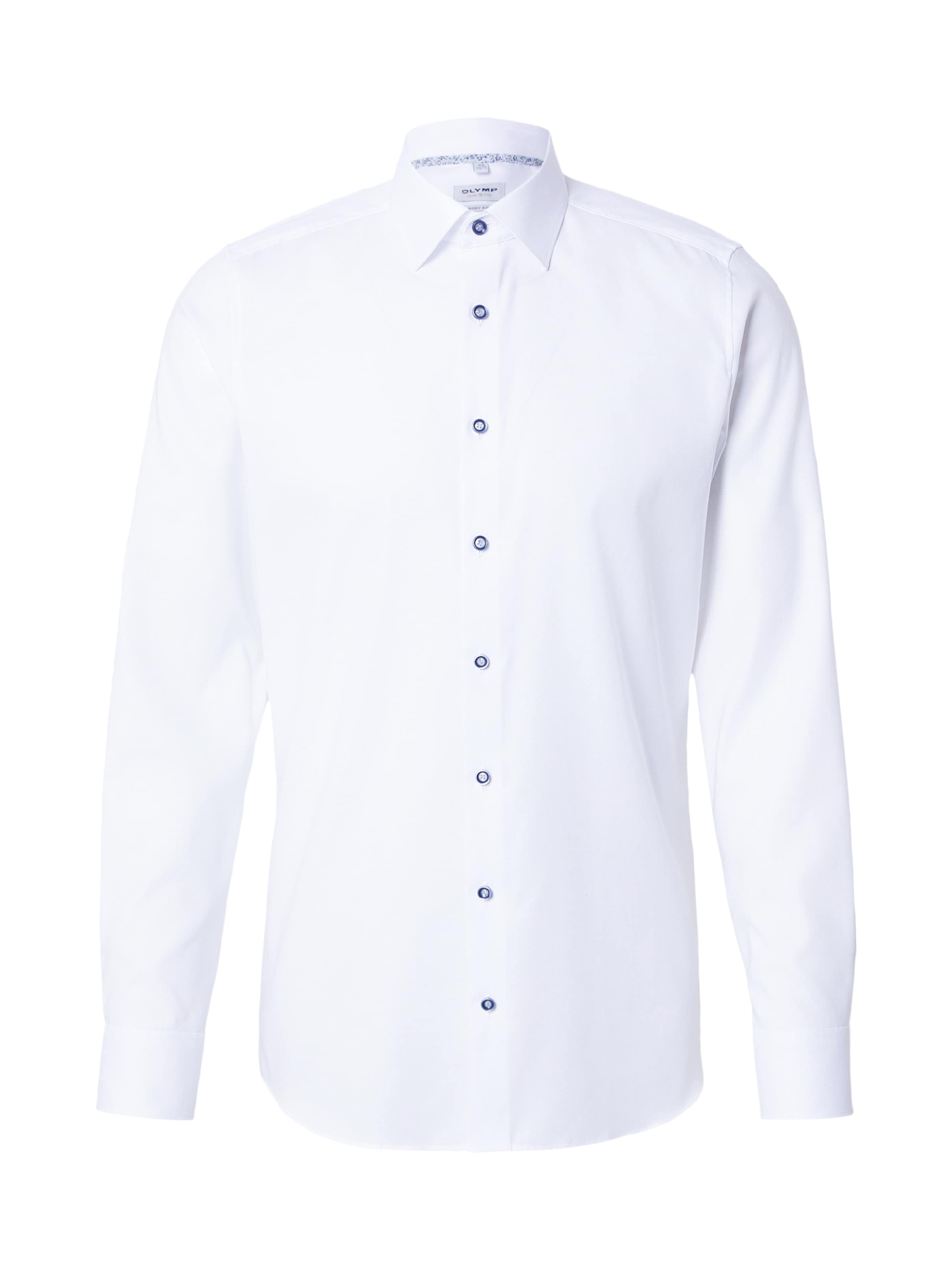 Coupe slim Chemise 'Level 5' OLYMP en blanc : devant