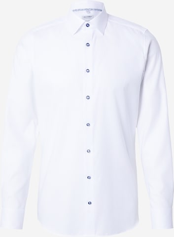 OLYMP Slim Fit Paita 'Level 5' värissä valkoinen: etupuoli