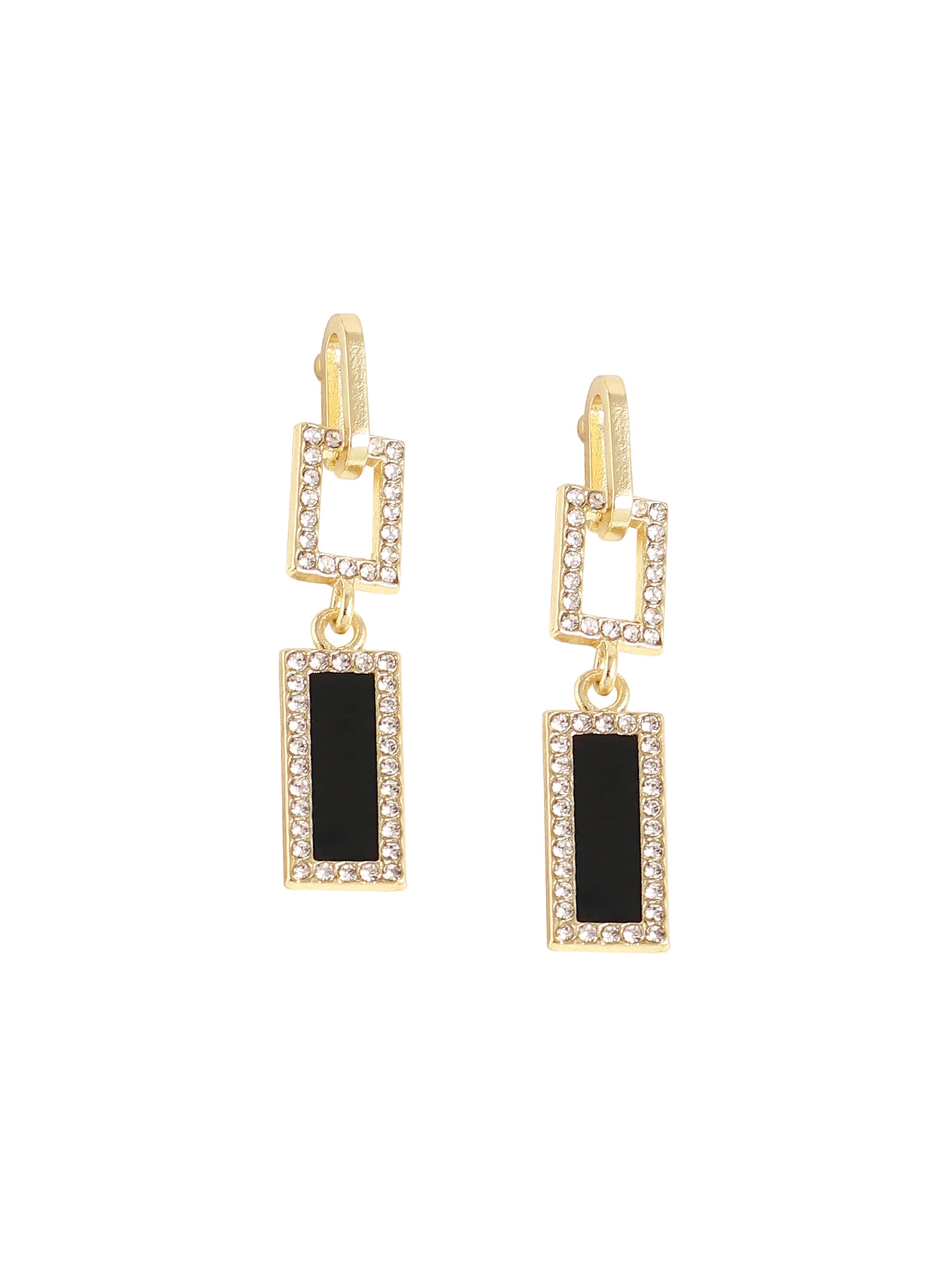 SOHI Обеци в черно: отпред