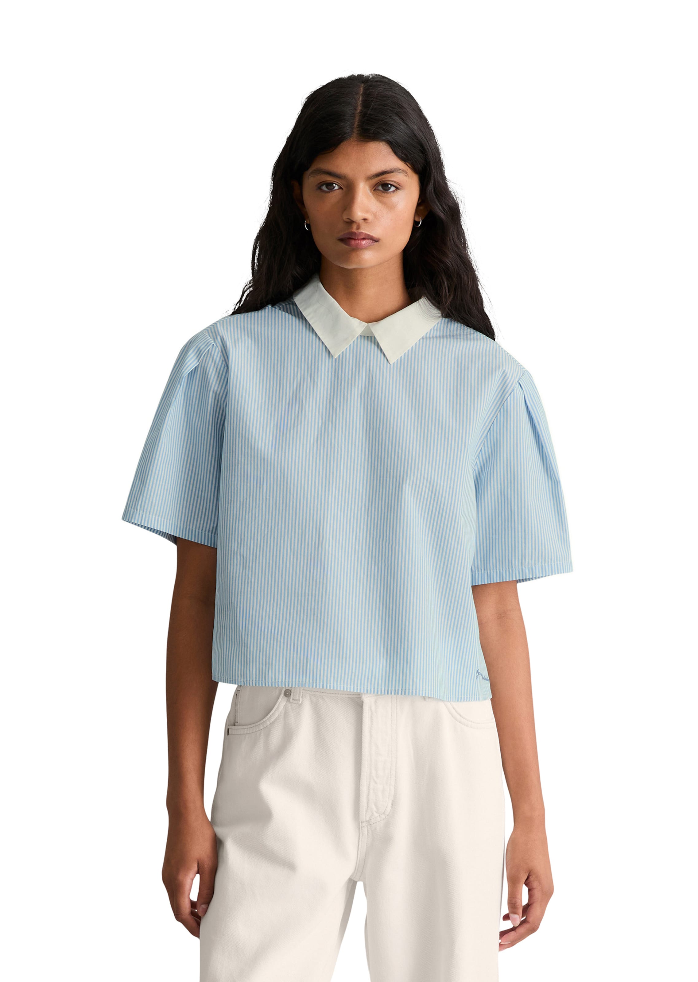 Marc O'Polo DENIM Blouse in Blue: front