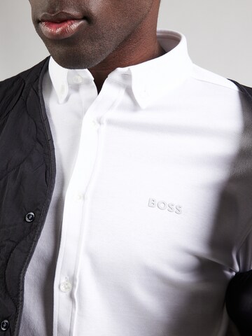 BOSS Regular Fit Hemd 'B_MOTION_L' in Weiß