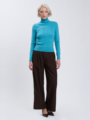 Influencer Pullover in Blau
