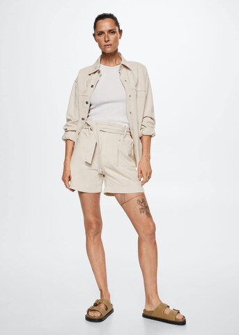 MANGO Regular Shorts 'Ares' in Beige