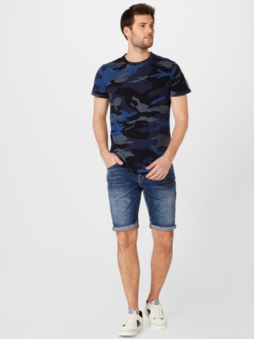 HOLLISTER - Camiseta 'PATTERN' en azul